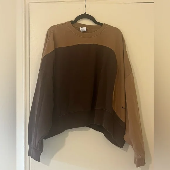 Nike Brown Colorblock Sweatshirt - XXL - Picture 2 of 9